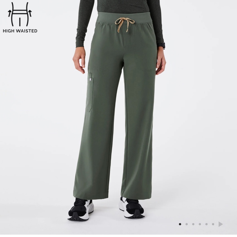 FIGS High Waisted Isabel Wide Leg Scrub Pants